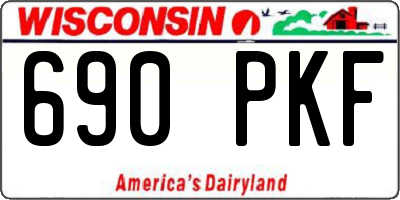 WI license plate 690PKF