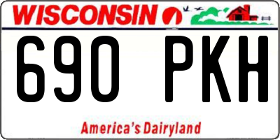 WI license plate 690PKH