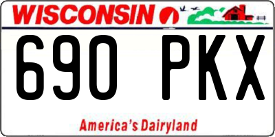 WI license plate 690PKX