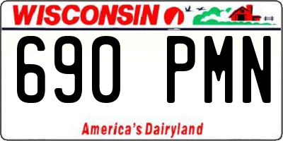 WI license plate 690PMN