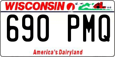 WI license plate 690PMQ