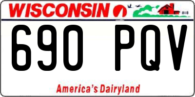 WI license plate 690PQV