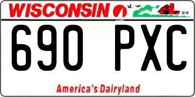 WI license plate 690PXC
