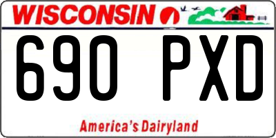 WI license plate 690PXD