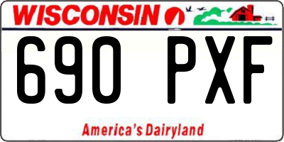 WI license plate 690PXF