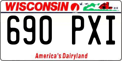 WI license plate 690PXI