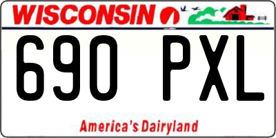 WI license plate 690PXL