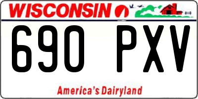 WI license plate 690PXV