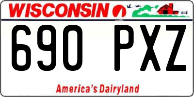 WI license plate 690PXZ