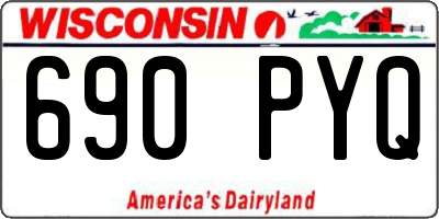 WI license plate 690PYQ