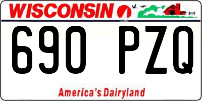 WI license plate 690PZQ