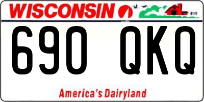 WI license plate 690QKQ