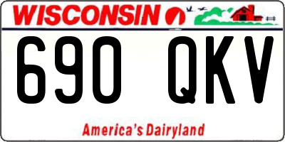 WI license plate 690QKV