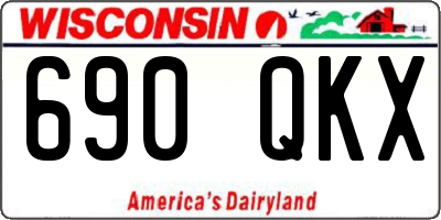 WI license plate 690QKX