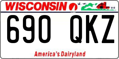 WI license plate 690QKZ