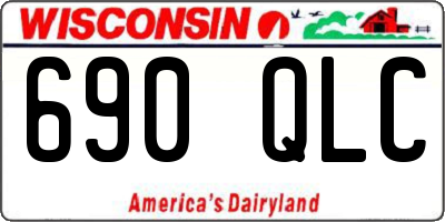 WI license plate 690QLC