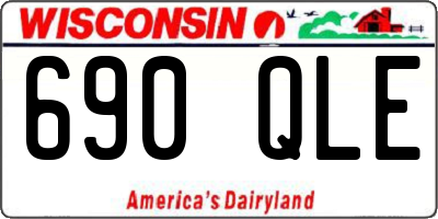 WI license plate 690QLE