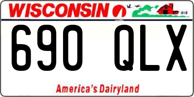 WI license plate 690QLX