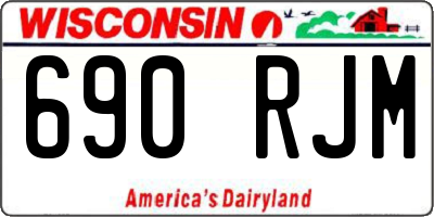 WI license plate 690RJM