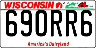 WI license plate 690RR6