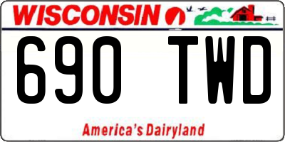 WI license plate 690TWD