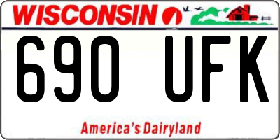 WI license plate 690UFK