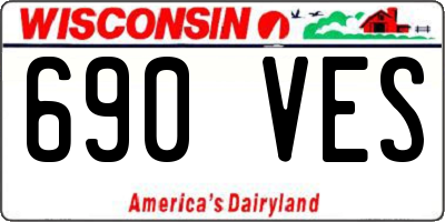 WI license plate 690VES