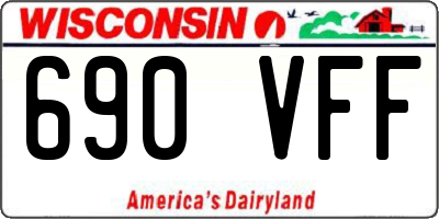 WI license plate 690VFF