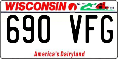 WI license plate 690VFG
