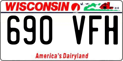 WI license plate 690VFH