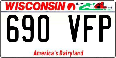 WI license plate 690VFP