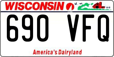 WI license plate 690VFQ
