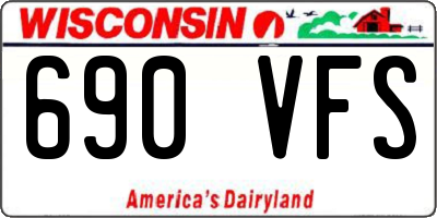 WI license plate 690VFS
