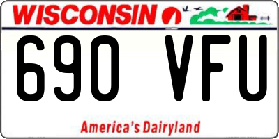 WI license plate 690VFU