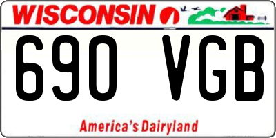 WI license plate 690VGB