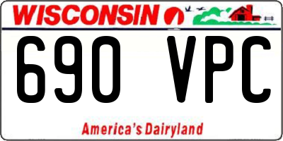 WI license plate 690VPC