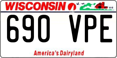 WI license plate 690VPE