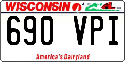 WI license plate 690VPI