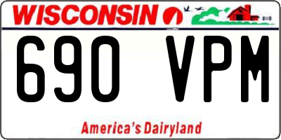 WI license plate 690VPM