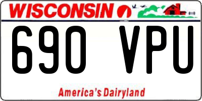 WI license plate 690VPU