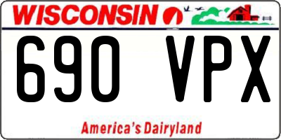 WI license plate 690VPX