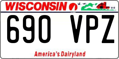 WI license plate 690VPZ