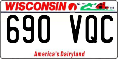 WI license plate 690VQC