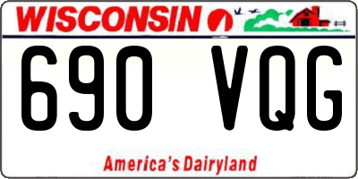 WI license plate 690VQG