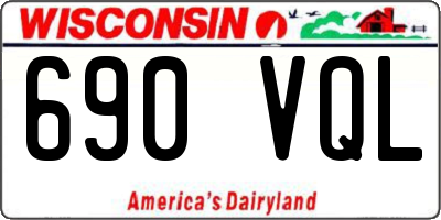 WI license plate 690VQL