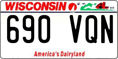 WI license plate 690VQN