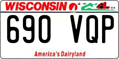 WI license plate 690VQP