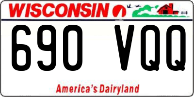 WI license plate 690VQQ