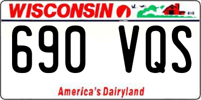 WI license plate 690VQS