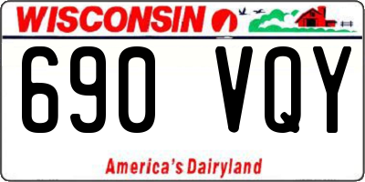 WI license plate 690VQY
